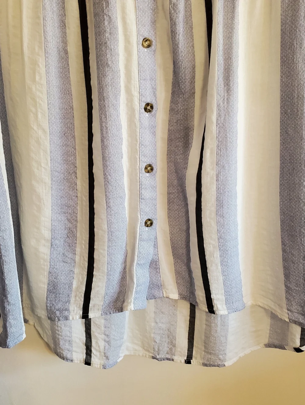 Anthropologie The Korner Castello stripe Top Size S Oversized Boho Coastal Beach